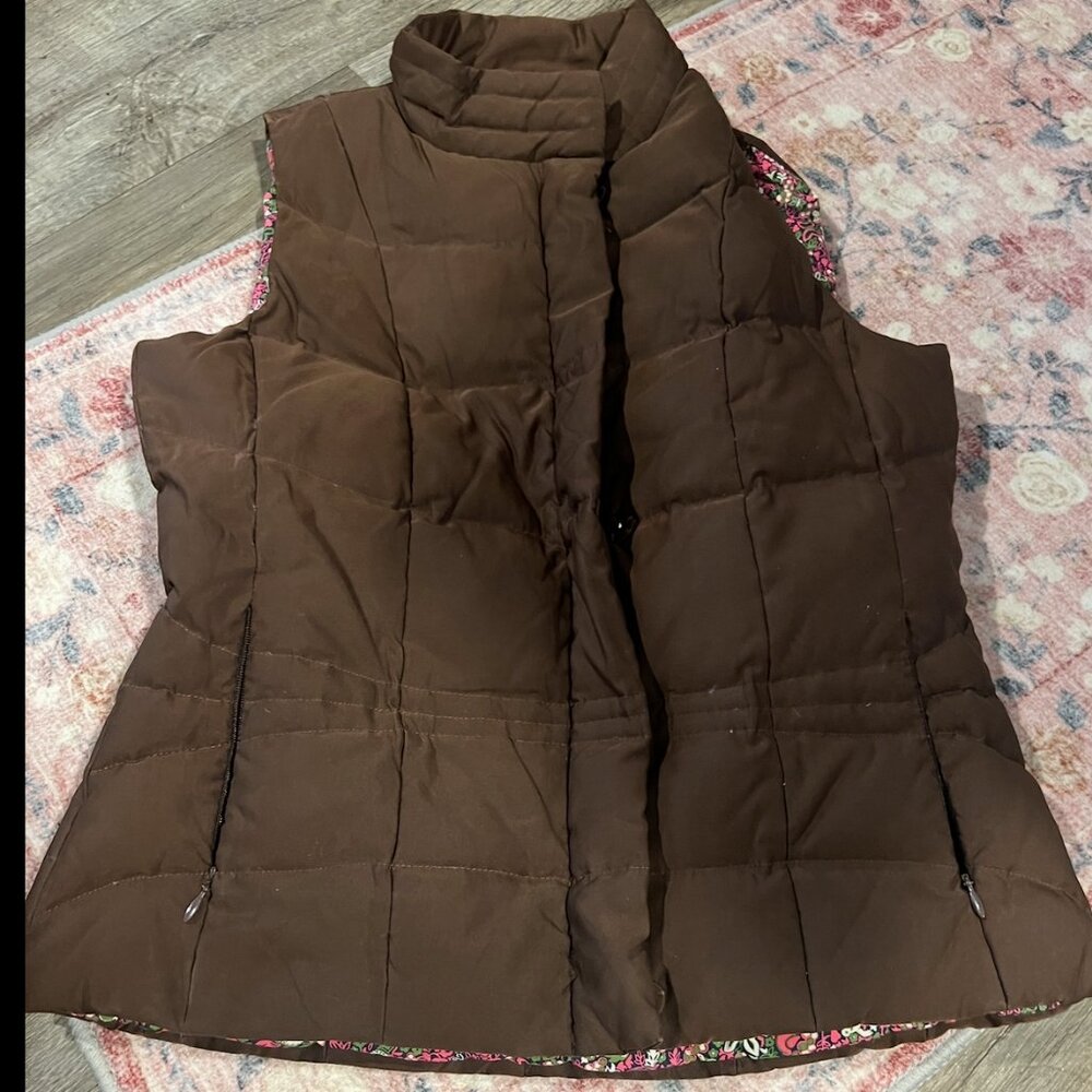 Lilly Pulitzer vintage brown vest size‎ small